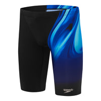 Speedo - Mens - Rapture Glow V Cut Jammer - Black/Cobalt Blue