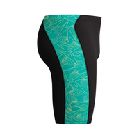 Speedo - Mens - Endurance+ HyperBoom Panel Jammer - Black/Turquoise Gem