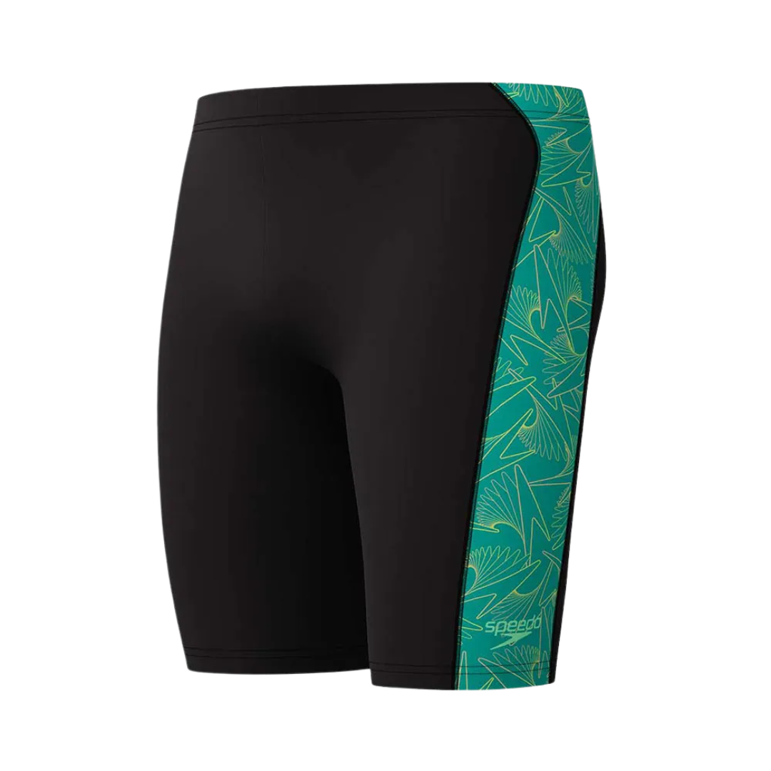 Speedo - Mens - Endurance+ HyperBoom Panel Jammer - Black/Turquoise Gem