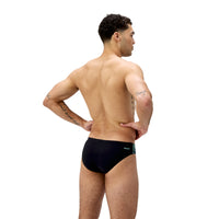 Speedo - Mens - 7cm Tech Panel Brief - Black/Turquoise Gem
