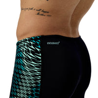 Speedo - Mens - Endurance+ Tech Panel Jammer - Black/Turquoise Gem