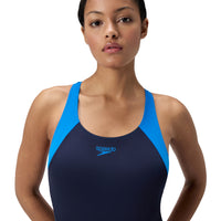 Speedo - Womens - Splice Racerback - Lagoon Blue