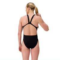 Speedo - Womens - Solid Leaderback - Team Black
