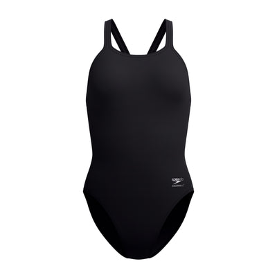 Speedo - Womens - Solid Leaderback - Team Black