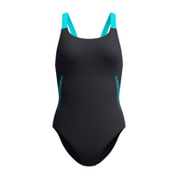 Speedo - Womens - Solid Leaderback - Anthracite/Mayan Blue