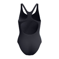 Speedo - Womens - Engineered Print Butterfly Back One Piece - Anthracite / Peacoat