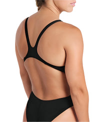 Arena - Womens - Team Swim Tech One Piece - Solid Black White