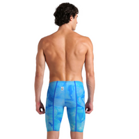 Arena - Mens - Powerskin Carbon Glide Tie-Dye Jammer - Cobalt