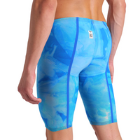 Arena - Mens - Powerskin Carbon Glide Tie-Dye Jammer - Cobalt