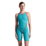 Arena - Womens - Powerskin Carbon Core FX Full Body Open Back - LE Turquoise Metallic / Metallic Avio