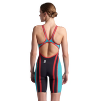 Arena - Womens - Powerskin Carbon Core FX Full Body Open Back - LE Turquoise Metallic / Metallic Avio