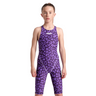 Arena - Girls - Powerskin ST NEXT Limited Edition Full Body Open Back - Leopard Skin Violet