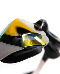 Arena - Cobra Edge Swipe Mirror Racing Goggles - Gold/White/Black