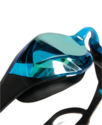 Arena - Cobra Edge Swipe Mirror Racing Goggles - Aqua/Black/Aqua