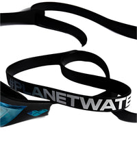 Arena - Cobra Edge Swipe Mirror Racing Goggles - Aqua/Black/Aqua