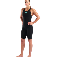 Arena - Womens - Powerskin Veloce Open Back Kneeskin - Black/Teal
