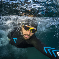 Aqua Sphere - Vista Mask - Indigo Titanium Mirror Lens Grey Orange