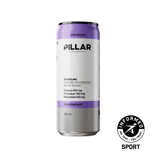 PILLAR - Sparkling Electrolyte Hydration RTD - Passionfruit