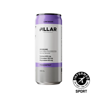 PILLAR - Sparkling Electrolyte Hydration RTD - Passionfruit