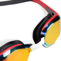 Arena - Cobra Edge Swipe Mirror Racing Goggles - Gold/Red