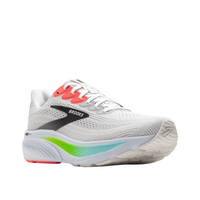 Brooks - Mens Ghost 17 Running Shoe - White/Pink Clay/Gecko