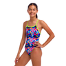 Funkita - Girls - Single Strap One Piece - Wet Wave