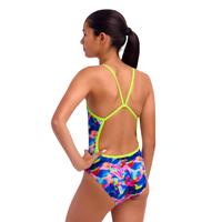Funkita - Girls - Single Strap One Piece - Wet Wave