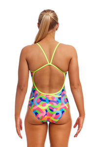Funkita - Womens - Single Strap One Piece - Curly Wurly