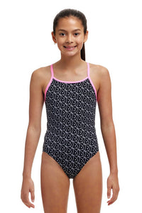 Funkita - Girls - Diamond Back One Piece - Summer Fish