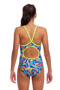 Funkita - Girls - Diamond Back One Piece - Choppy Waters