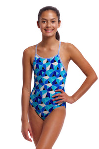 Funkita - Girls - Diamond Back One Piece - Tetra Tonic