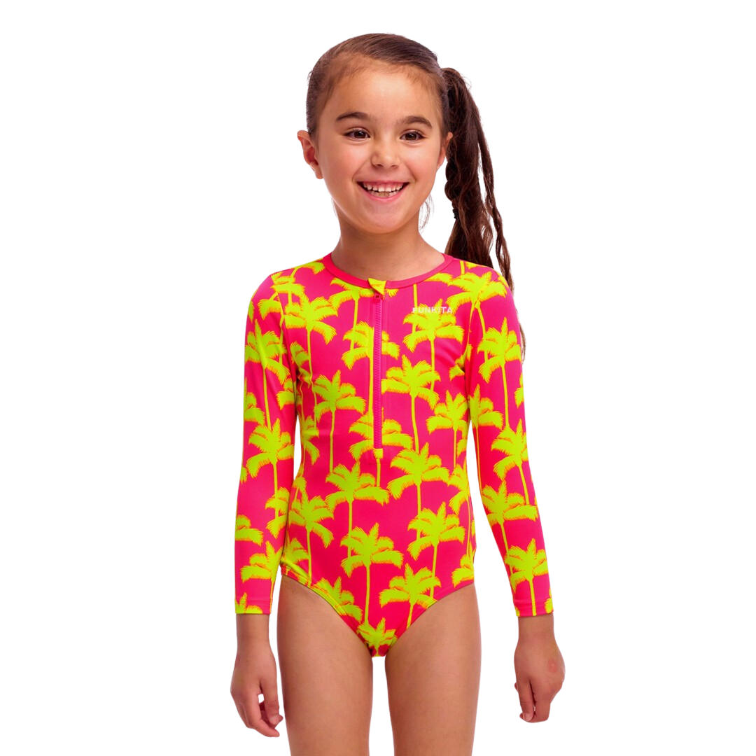 Funkita - Toddler Girls - Sun Cover One Piece - Sweet Coconuts