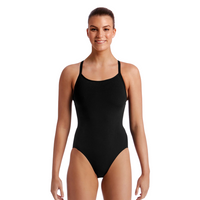 Funkita - Womens - Diamond Back One Piece - Still Black / Still Red / Still Pink