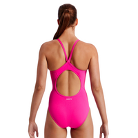 Funkita - Womens - Diamond Back One Piece - Still Black / Still Red / Still Pink