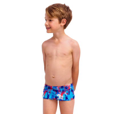 Funky Trunks - Toddler Boys - Printed Trunks - Messy Messy Messy