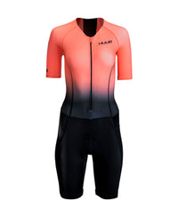 HUUB - Womens - Commit Long Course Tri Suit - Black/Coral