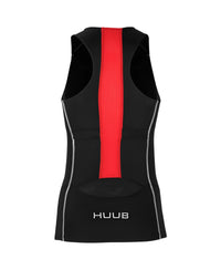 HUUB - Womens - Essential Tri Top - Back/Red