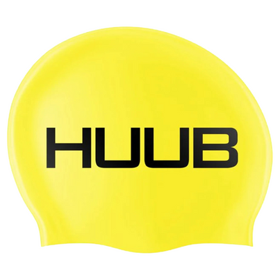 HUUB - Silicone Long Hair Swim Cap - Yellow / Pink