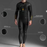 2XU - Mens - Propel P:1 Wetsuit - Black/Ambition