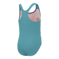 Speedo - Toddler Girls - Kombi Openback One Piece - Aquarium Green/Multi