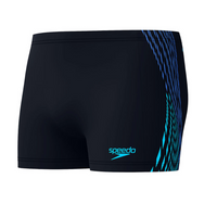 Speedo - Mens - Tech Panel Aquashort - Black/Cobalt Blue