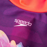 Speedo - Toddler Girls - Digital Long Sleeve Frill One Piece Paddle Suit - Desire/Kiki Pink/Calibe