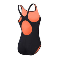 Speedo - Womens - Hyperboom Placement Muscleback One Piece - Black/Siren Red/Plum Dandy