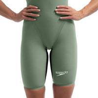 Speedo - Womens - Fastskin LZR Pure Valor 2.0 Openback Kneeskin - Country Geen/Black