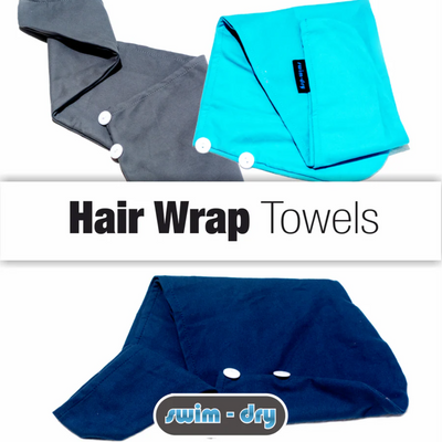 Swimdry - Hair Wrap - Microfibre Towel - Assorted Colours