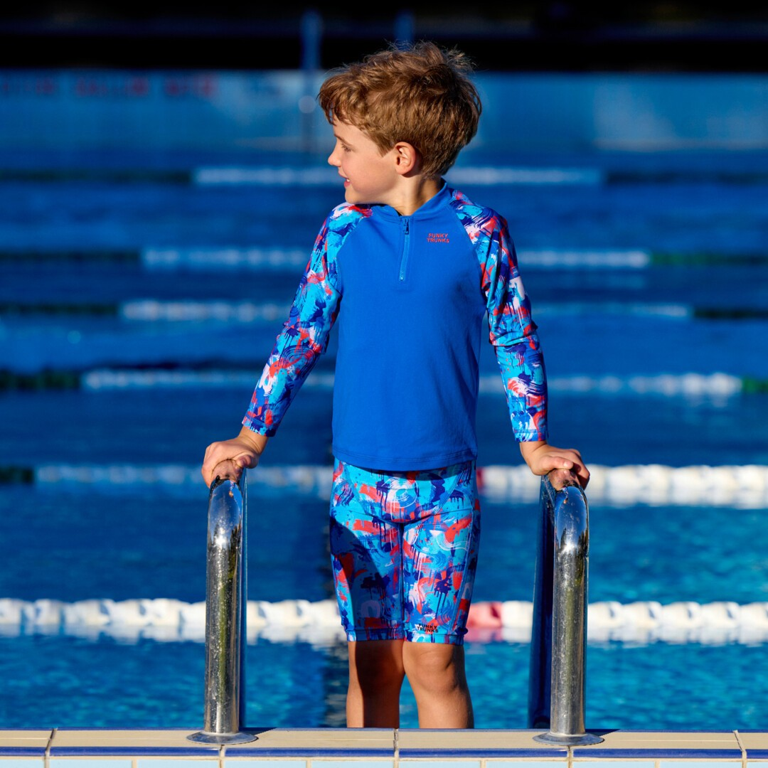 Funky Trunks - Toddler Boys - Zippy Rash Vest - Messy Messy Messy ...