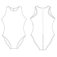 Teamline - Womens Water Polo Suit Template