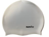Teamline - Silicone Swim Cap - White