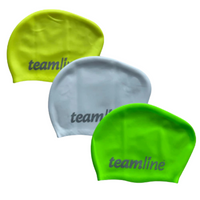 Teamline - Suede Silicone Swim Cap Long Hair - Assorted Colours