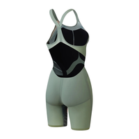 Speedo - Womens - Fastskin LZR Pure Valor 2.0 Openback Kneeskin - Green/Orange